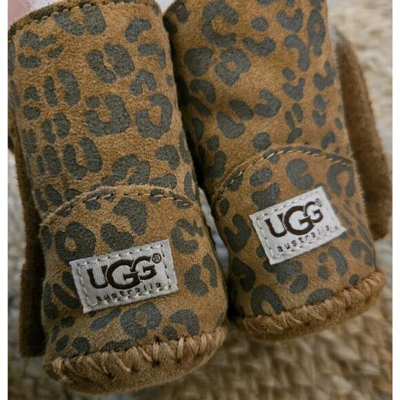 UGG Australia Cassie leopard baby infant 2-3C (6-12mos) - Picture 6 of 7
